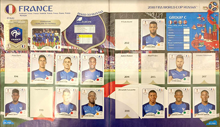 Double page de l'équipe de France