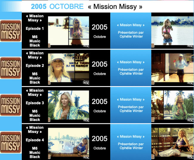 2005 Mission Missy Passage tv 1.png
